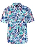 Men's Hula Girl Hawaiian Shirt - X80 Modern Fit Tropical Shirt