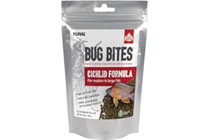 Fluval Bug Bites Cichlid Fish Food, Granules for Small to Medium Sized Fish, 15.8 oz.