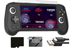AIVUIDBS RG556 Retro Handheld Game Android 13,rg 556 Handheld Game with 5.48 inch Touch OLED Screen Built-in 128G Pre-Loaded 4423 Games,RG556 Supports DP and WiFi Bluetooth has Hall Rocker Battery 5500mAh