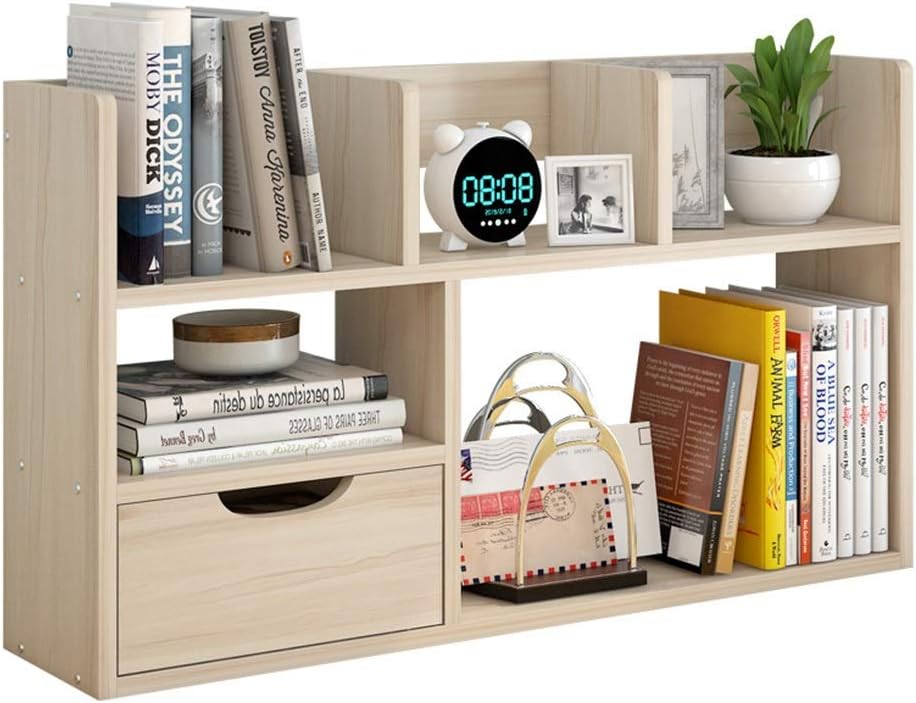 Desktop Bookshelf, LargeCapacity MultiLayer Bookshelf