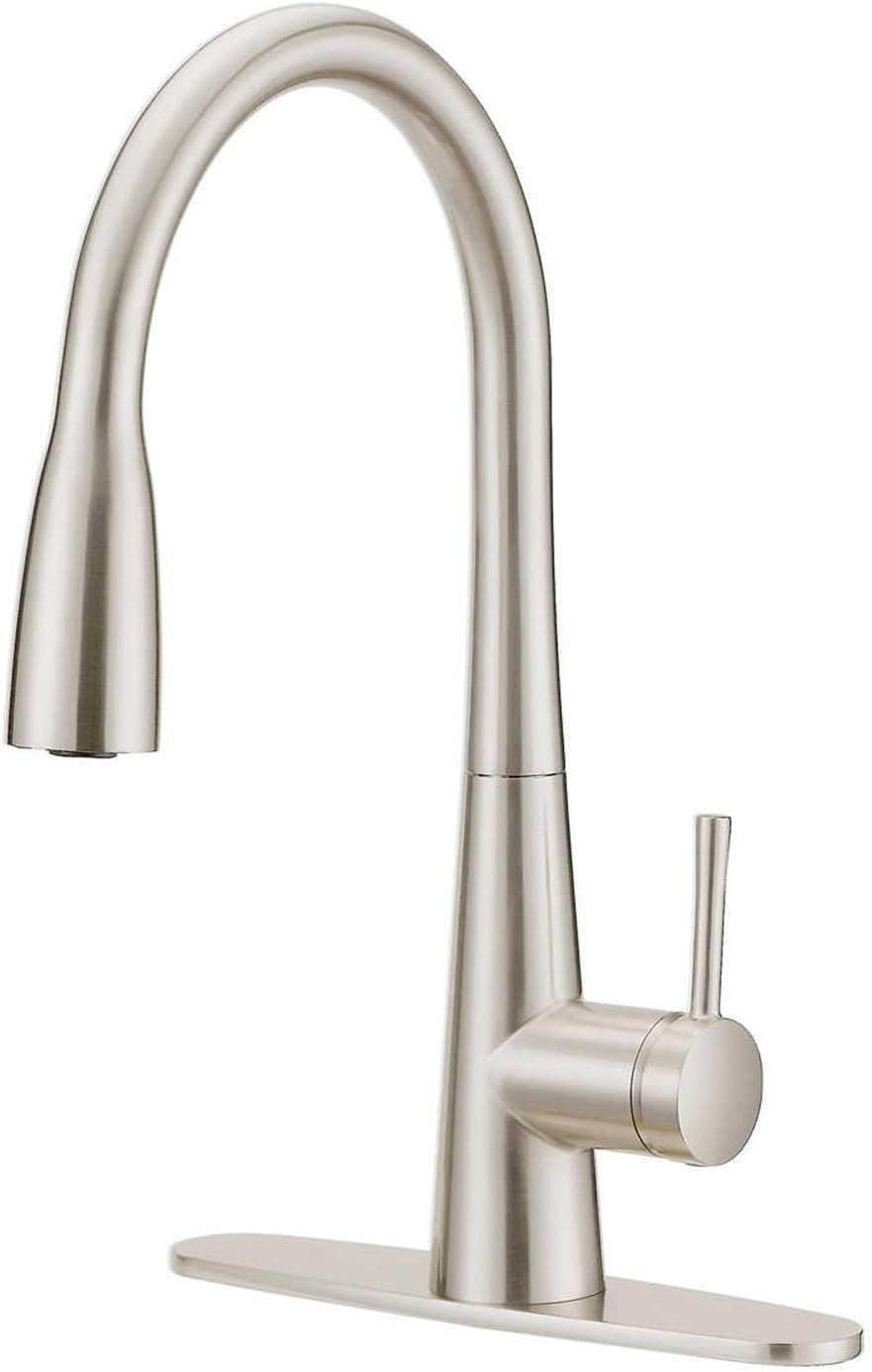 Kitchen Faucet Brushed Nickel Waterridge Astral Spring Kitchen