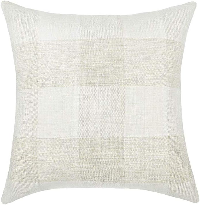 Amazon Com 4th Emotion 24 X 24 Inch Beige White Farmhouse Buffalo