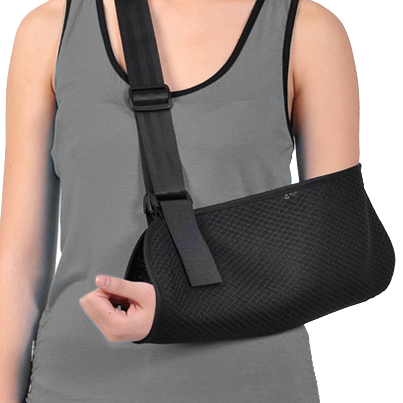 Leogony Arm Sling for Shoulder Injury and Broken Wrist, Lightweight Adjustable Sling for Arm Support and Elbow, Shoulder Sling Right & Left Arm（Average Size）