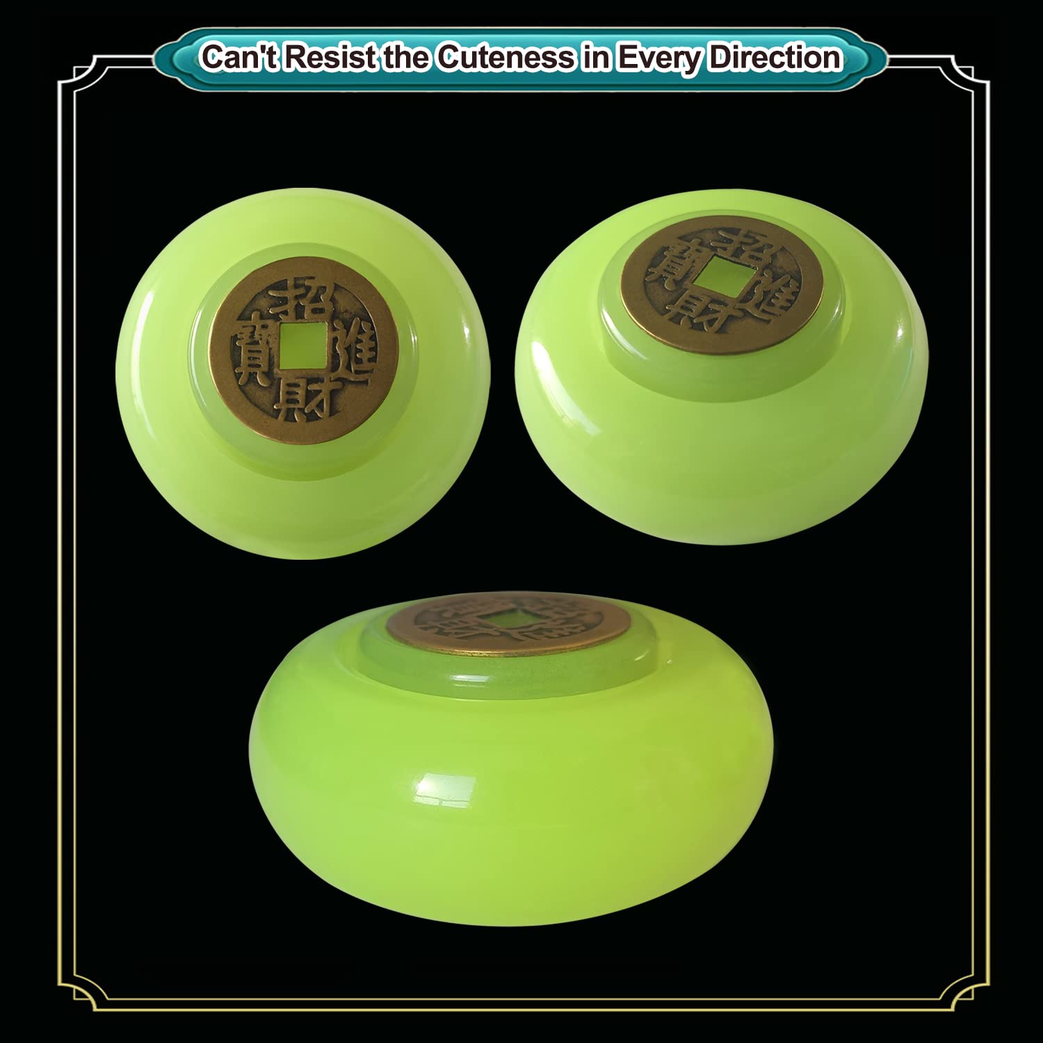 Zhaocaijinbao EDC The Fidget Spinner is The Ultimate Stress Reliever and Brings Good Luck (Green Luminous)