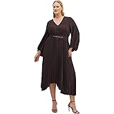 City Chic Women's Plus Size Dress - Amara Pleat Midi