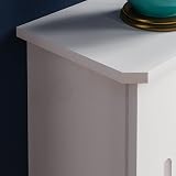 Vida Designs Chelsea Radiator Cover White Small Modern Vertical Slat view 7