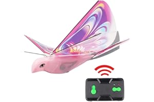 Electronic Drone Flying Birds Remote Control Electronic Bird Lightweight Durable Simulation Luminous Bird Toy for Kids Outdoo