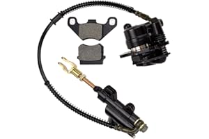 HIAORS Rear Disc Brake Master Cylinder Caliper Assembly for Tao tao Coolster 125cc 110cc Chinese ATV 4-Stroke 90cc 70cc 50cc Kazuma Baja SunL NST Roketa Loncin Lifan Vitacci Quad 4 Wheeler Parts