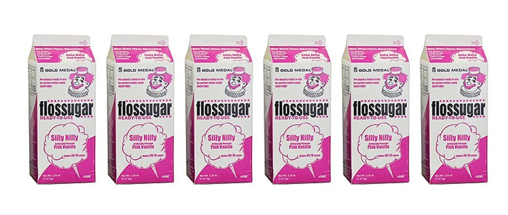 Cotton Candy Pink Vanilla Flossugar, Case of 6-1/2 Gallon Cartons