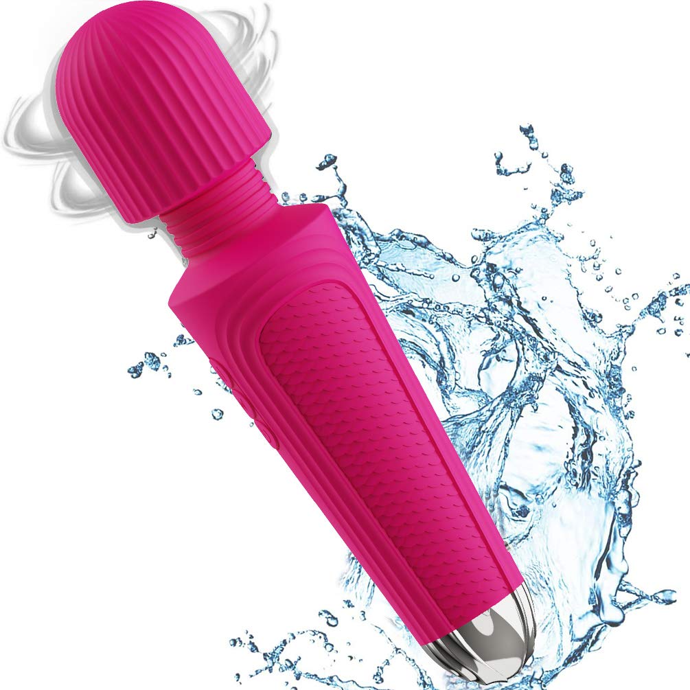 USB Wand Massager Rechargeable 12x Speed Multi-Function Small Portable Wireless for Sports and Relaxation