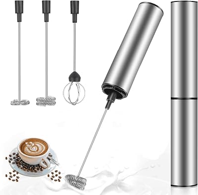 MOSUO Milk Frother Handheld USB Rechargeable Electric Whisk Foam Maker