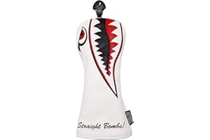 SHABIER New Flying Tiger Warshark Golf Head Cover for Golf Head Club Available for Driver/Fairway/Hybird Club