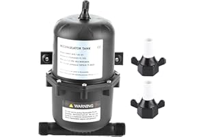 KELEPU 0.75 L Accumulator Pressure Tank Nylon Glass Fiber 30% 125PSI RV Water Accumulator tank Water Pump Flow Control Marine Water Pump Accumulator Pressurized Water Tank for Marine RV Boat