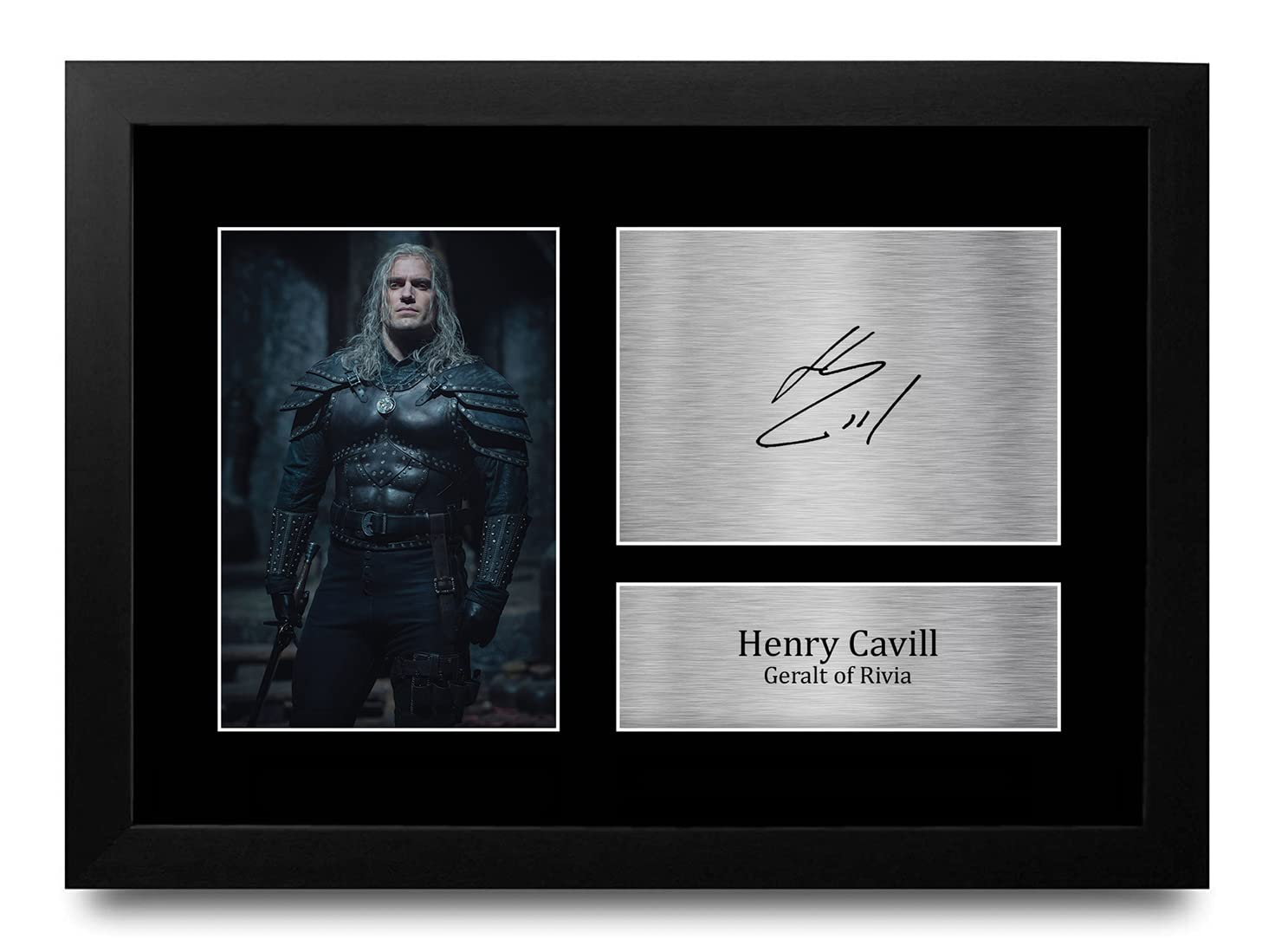 HWC Trading FR A4 Henry Cavill The Witcher Gifts Printed Signed Autograph Picture for TV Show Fans - A4 Framed — image 1