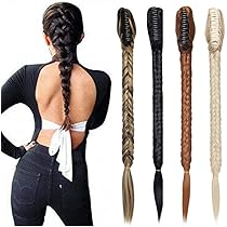 Image of Fishtail braid with claw clip