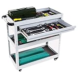 bimiti Tool Cart with Drawer 3-Tier Heavy Duty