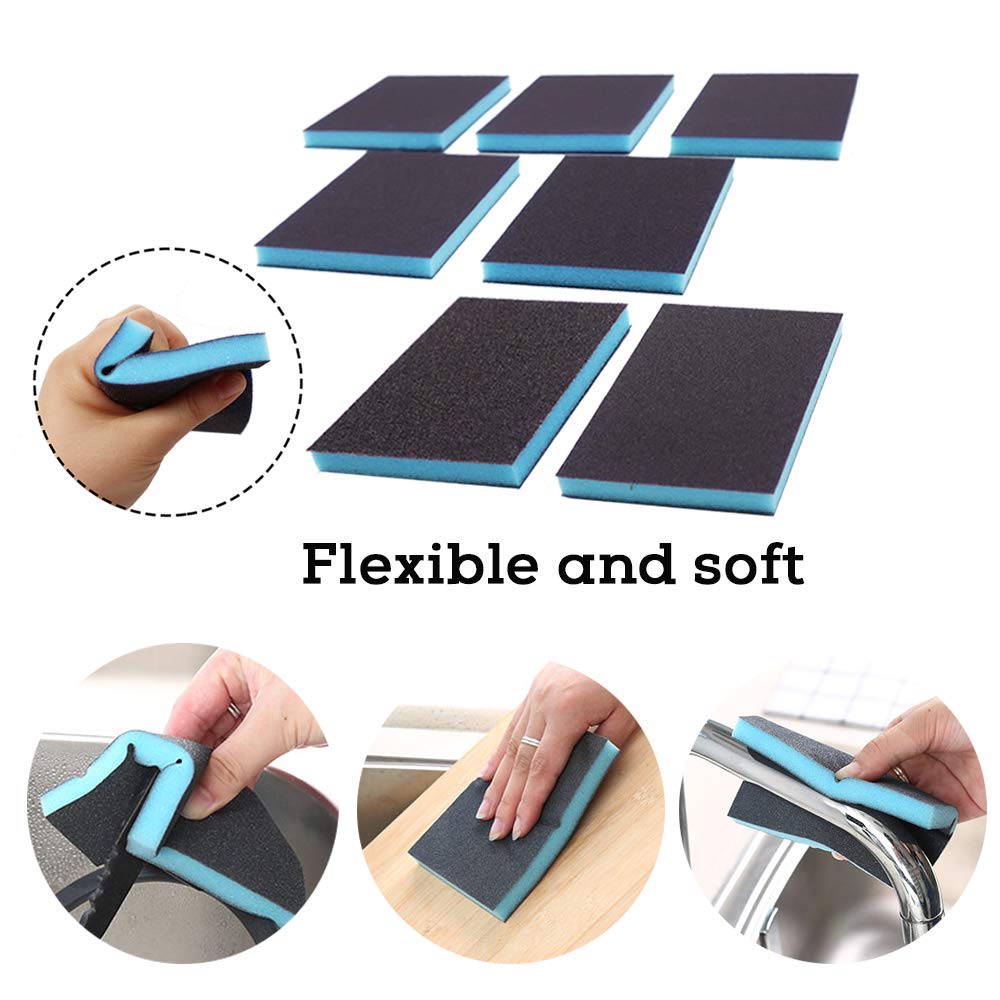 14Pcs Sanding Sponge Coarse Medium Fine Sanding Sponges Assortment for