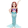 Disney Princess Ariel Doll Playdate by Jakks Pacific 32"/81 cm Tall and Poseable; My Size Articulated Doll in Greene Dress; Comes with Brush to Comb Her Long flowing Hair