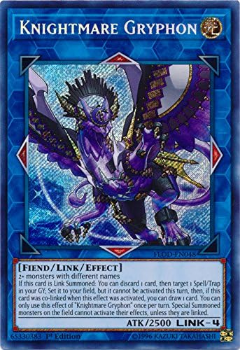Knightmare Gryphon Floden048 Secret Rare 1St Edition Flames Of Destruction