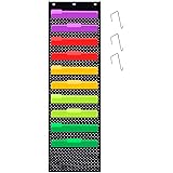 Godery (10 Pockets) Premium Hanging File Folder Organizer, Cascading Wall Organizer，Perfect for Home Organization, School Pocket Chart, Office Bill Filing. Wall or Over Door Mount