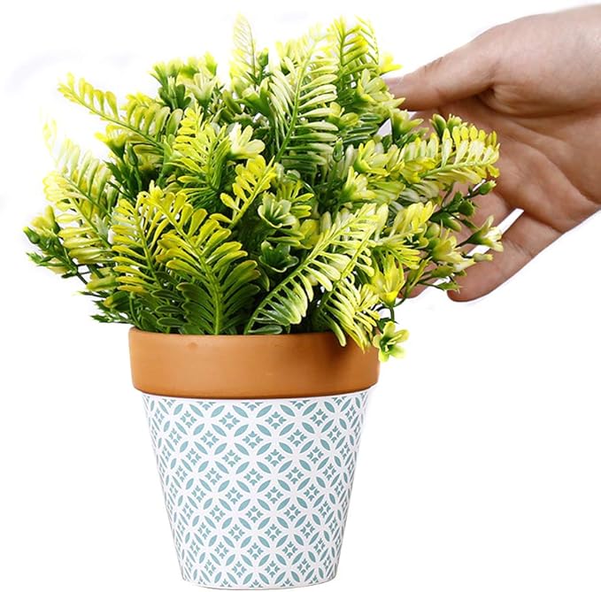 Riverbyland Decorative Potted Life Like Artificial Plants