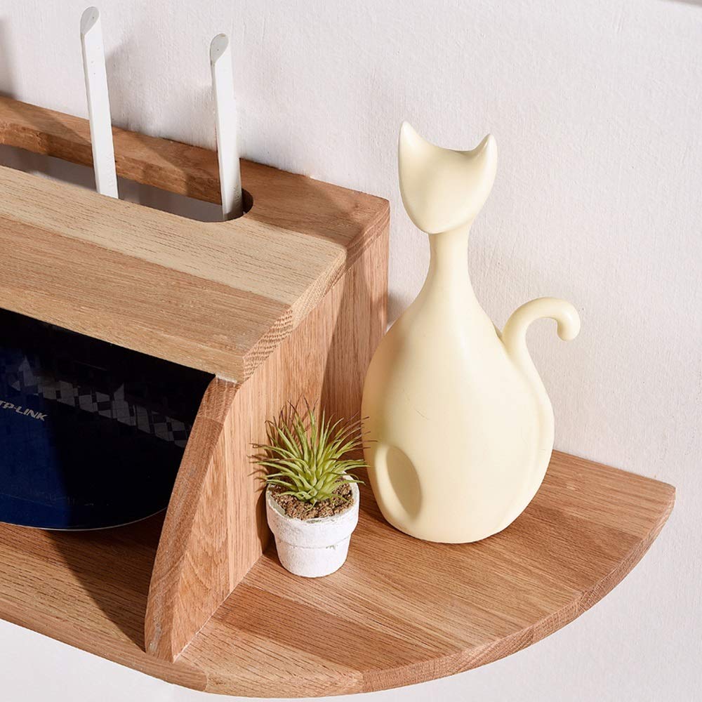 Solid Wood Wall Hanging Tv Cabinet Wall Shelf Floating Shelf Tv