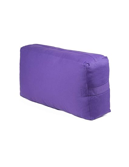 Rectangular Yoga Bolster with Removable Canvas Cover: 13