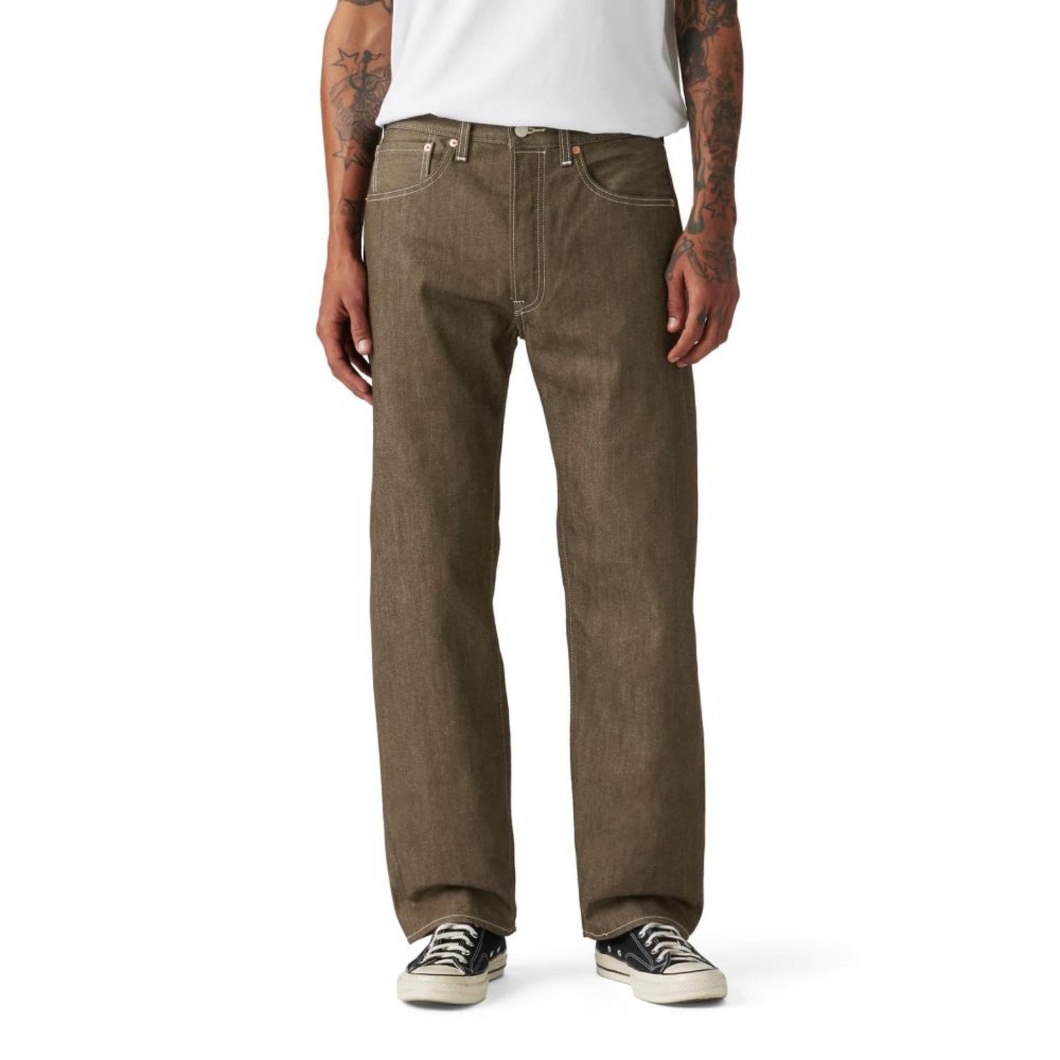 Levi's Men's 501 Original Fit Jeans (Also Available in Big & Tall), (New) Dark Brown Rigid, 38Wx30L Image