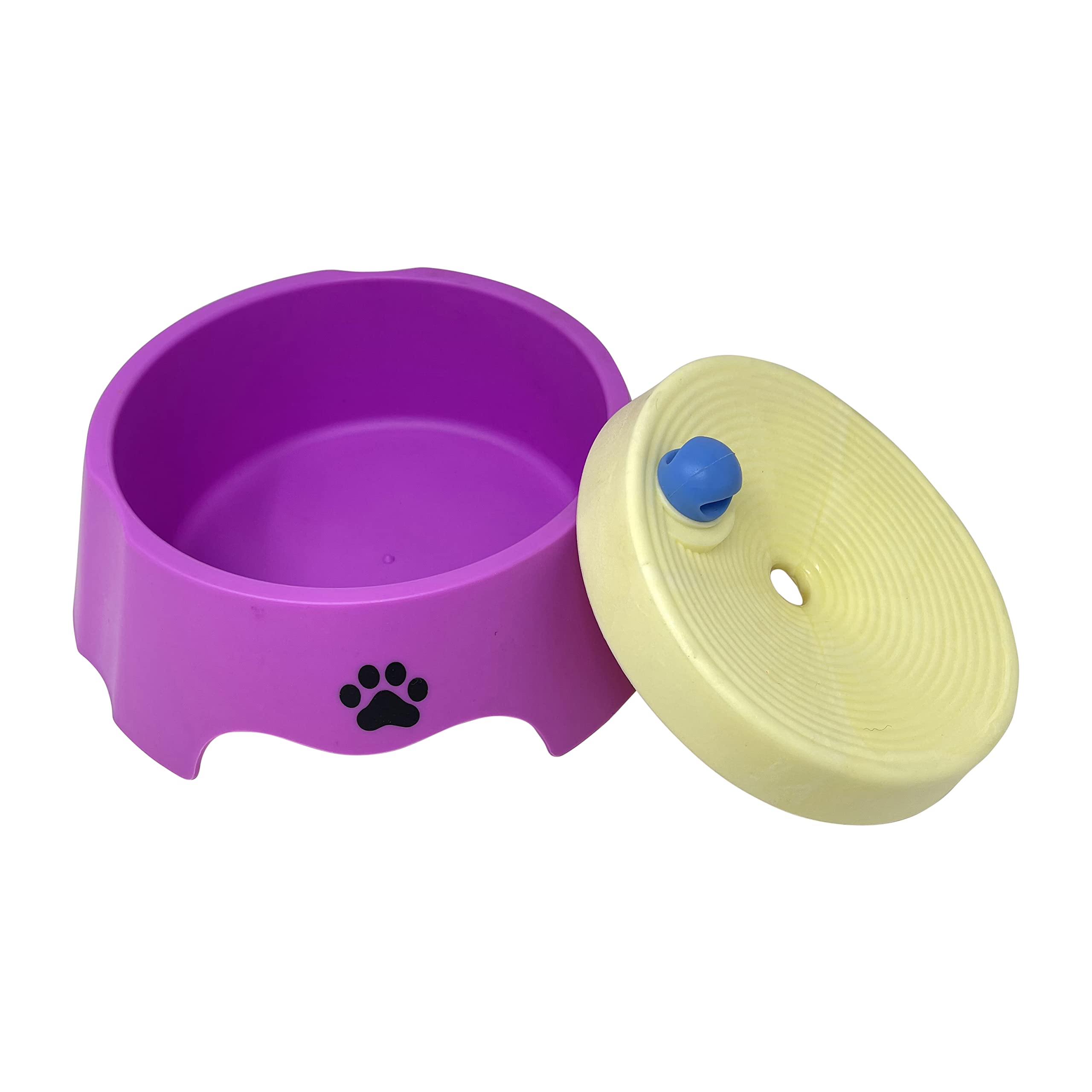 Pet Bowl No Spill No Mess Pet Bowl Dog Bowl Cat Bowl Drinking Bowl Dog Puppy Cat Water Bowl HTUK (PURPLE)