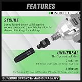 SWANLAKE 5-Piece Impact Adapter Reducer Set Cr-V 1/4" 3/8" 1/2" 3/4" Drive view 5