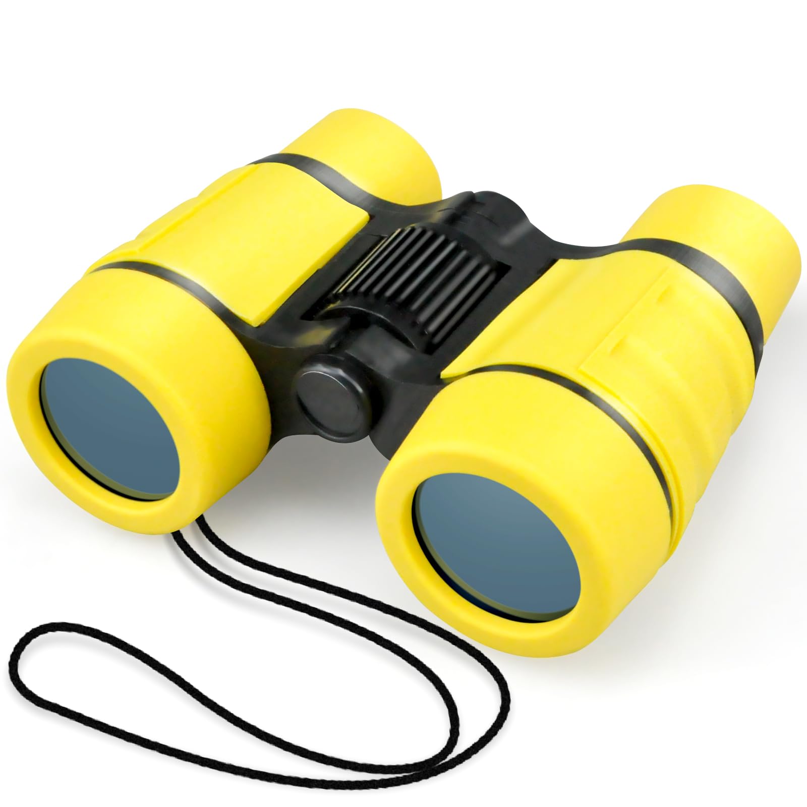 Toy Binoculars Kids Binoculars for 3-8 Year Old 4x30 High Resolution ChildrenBinoculars for Age 4 5 6 7 KidsBinocular Outdoor Toys for Boys Girls Birthday Present Gifts Age 3+ (YELLOW) — image 1