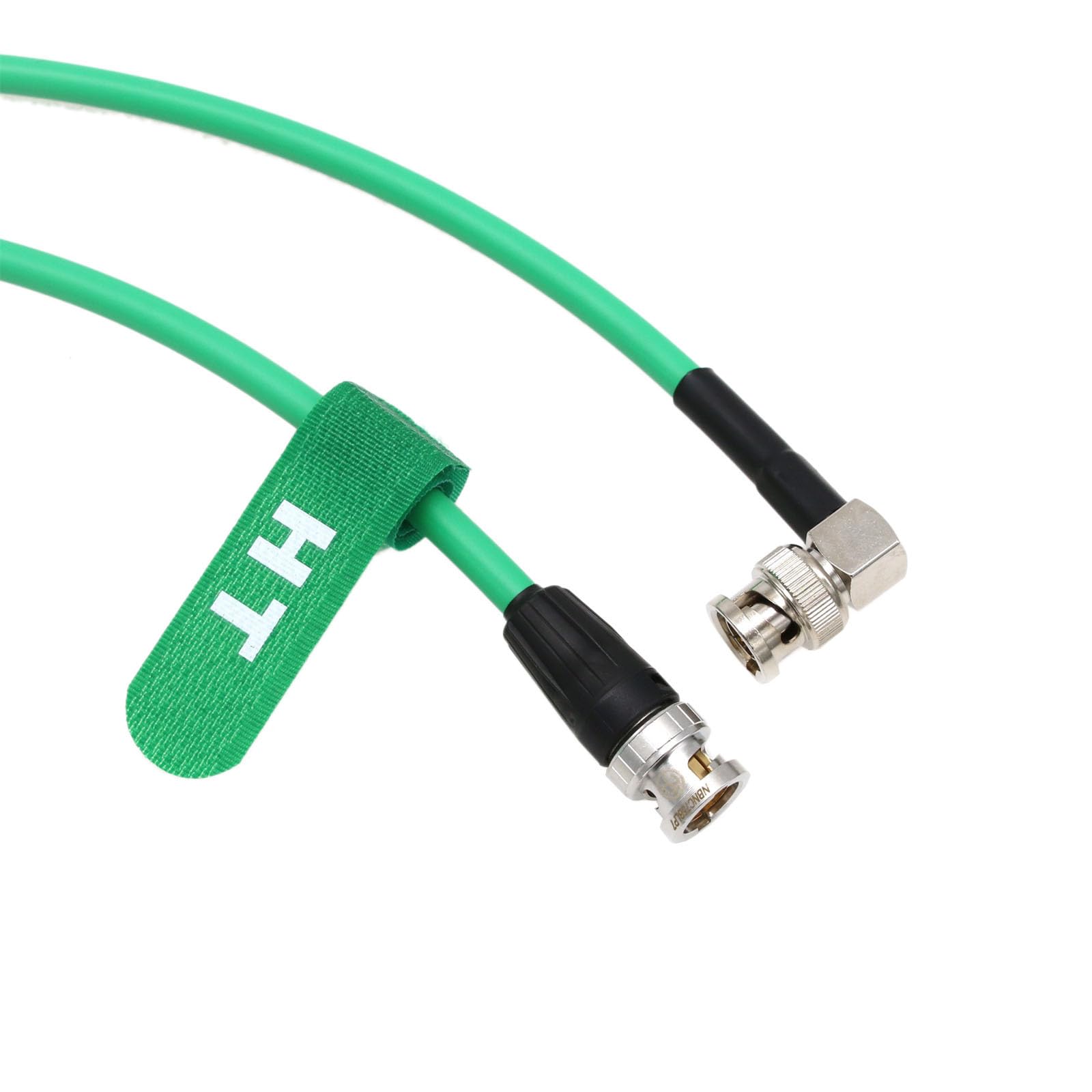 HangTon 6G 12G 4K SDI Coaxial Video Cable BNC to BNC Canare LV-61S 75 ohm for Camera Monitor Flexible Shielded 80cm Green