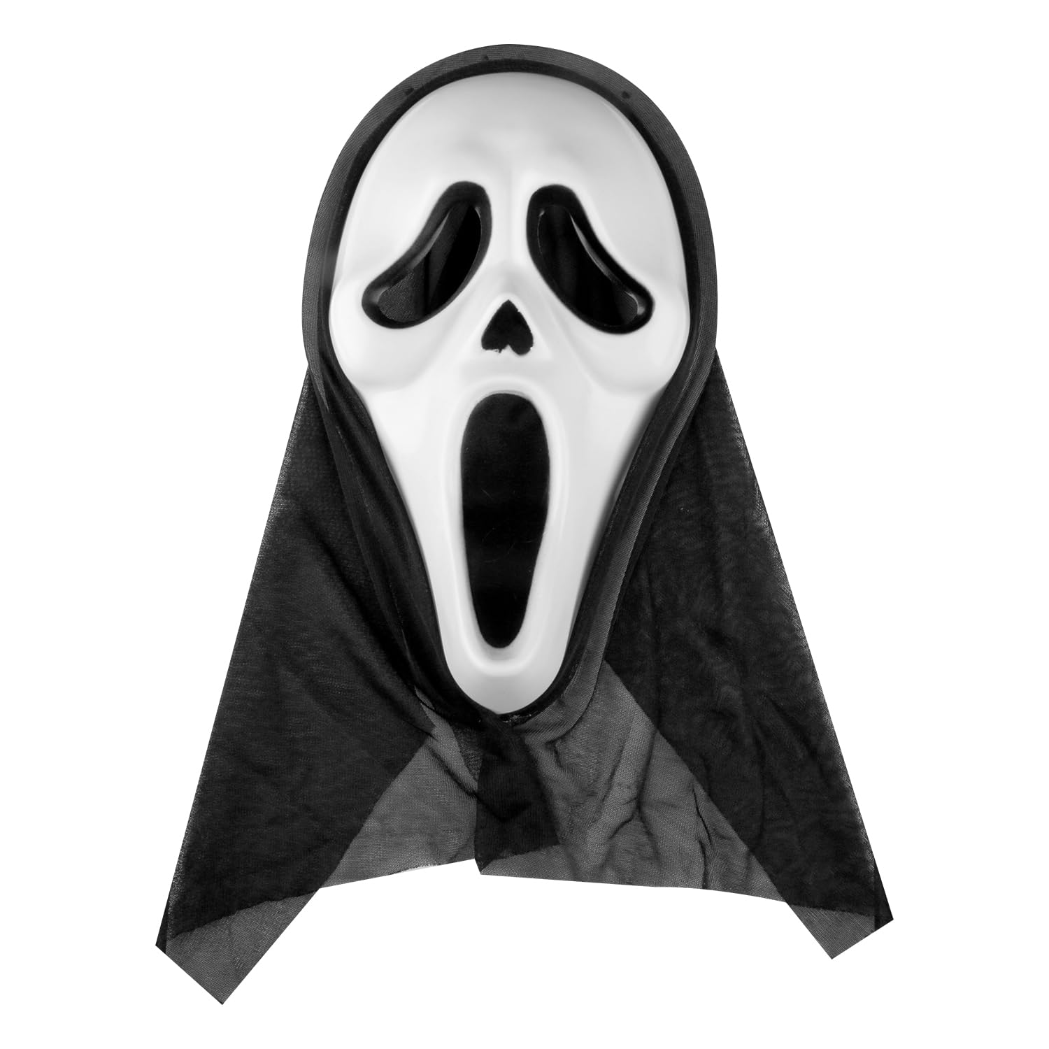 Rumyve Scary Ghost Face Mask - Halloween Scream Ghostface Mask for Cosplay & Party Decorations