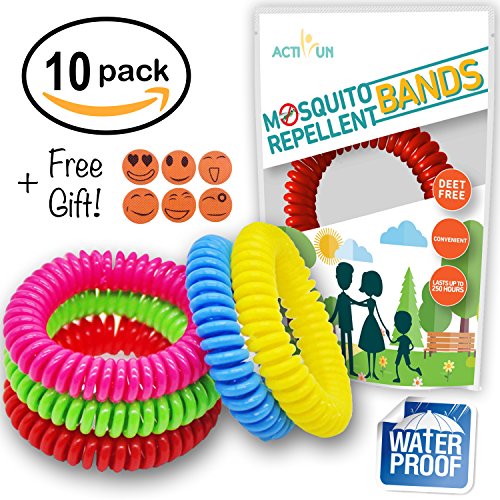 Mosquito Repellent Bracelet Natural Waterproof | 10 Pack | Insect Repellent Wrist Bands, Safe for Kids, Toddlers, Adults, Pets, Outdoor Mosquito Protection, Deet-Free, Best Bug Band and Patch Mosquito Repellent Bracelet Natural Waterproof | 10 Pack | Insect Repellent Wrist Bands, Safe for Kids, Toddlers, Adults, Pets, Outdoor Mosquito Protection, Deet-Free, Best Bug Band and Patch