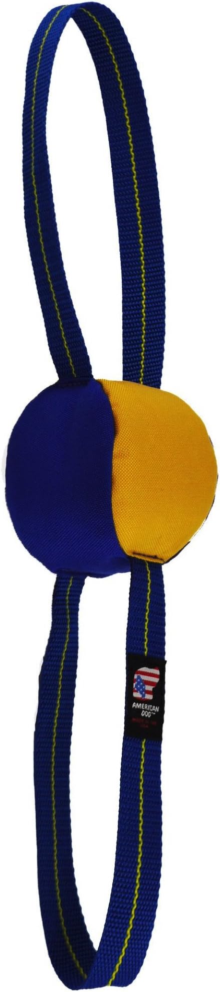 American Dog: Classic Collection Double Trouble Tug of War Toy thatÕs fun for for two Made in the USA - Blue & Red