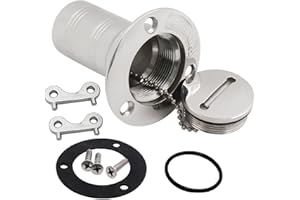 SHENGHUISS Boat Deck Fuel/Gas/Water/Waste Fill/Filler Tank Key Marine 316 Stainless Steel Deck Filler Marine Hardware for Yacht Caravan