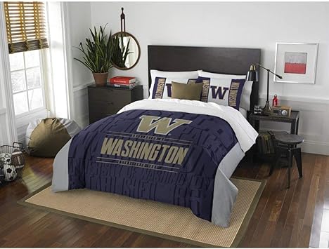 Dos 3 Teiliges Ncaa Universitat Washington Huskies Troster Full Queen Set Lila Gold Fanartikel Team Spirit Team Logo Unisex Sport Betten Gemustert College Football Mottoparty Amazon De Kuche Haushalt