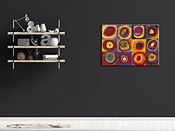 Wieco Art Squares with Concentric Circles Large