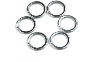6-Pack Oil Drain Crush Washer Gasket Set, 16mm ID / 21mm OD, OEM Replacement for CrossTrek (2011–2018), For Forester, For Imp