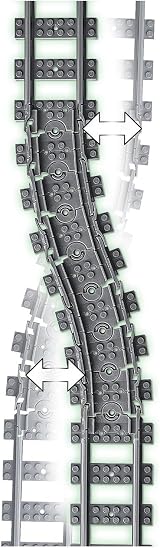 LEGO City 60205 Tracks Extension Set 20 Pieces Train Track Expansion view 6