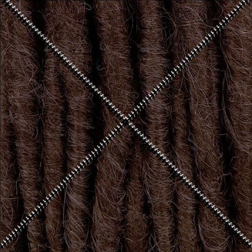 Single Ended (SE) Synthetic Backcombed Dreadlocks 18 inch - Cinnamon Toast