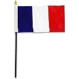 US Flag Store France Flag, 4 by 6-Inch