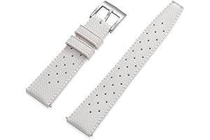 Niziruoup FKM Rubber Watch Strap Quick Release Tropical Style Fluororubber 18mm 19mm 20mm 21mm 22mm Soft Breathable Durable FKM Rubber Watch Band Universal Replacement Band Strap for Men Women