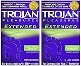 Trojan Extended Condoms with Climax Control Lubricant 12 Ct - (pack of 2)
