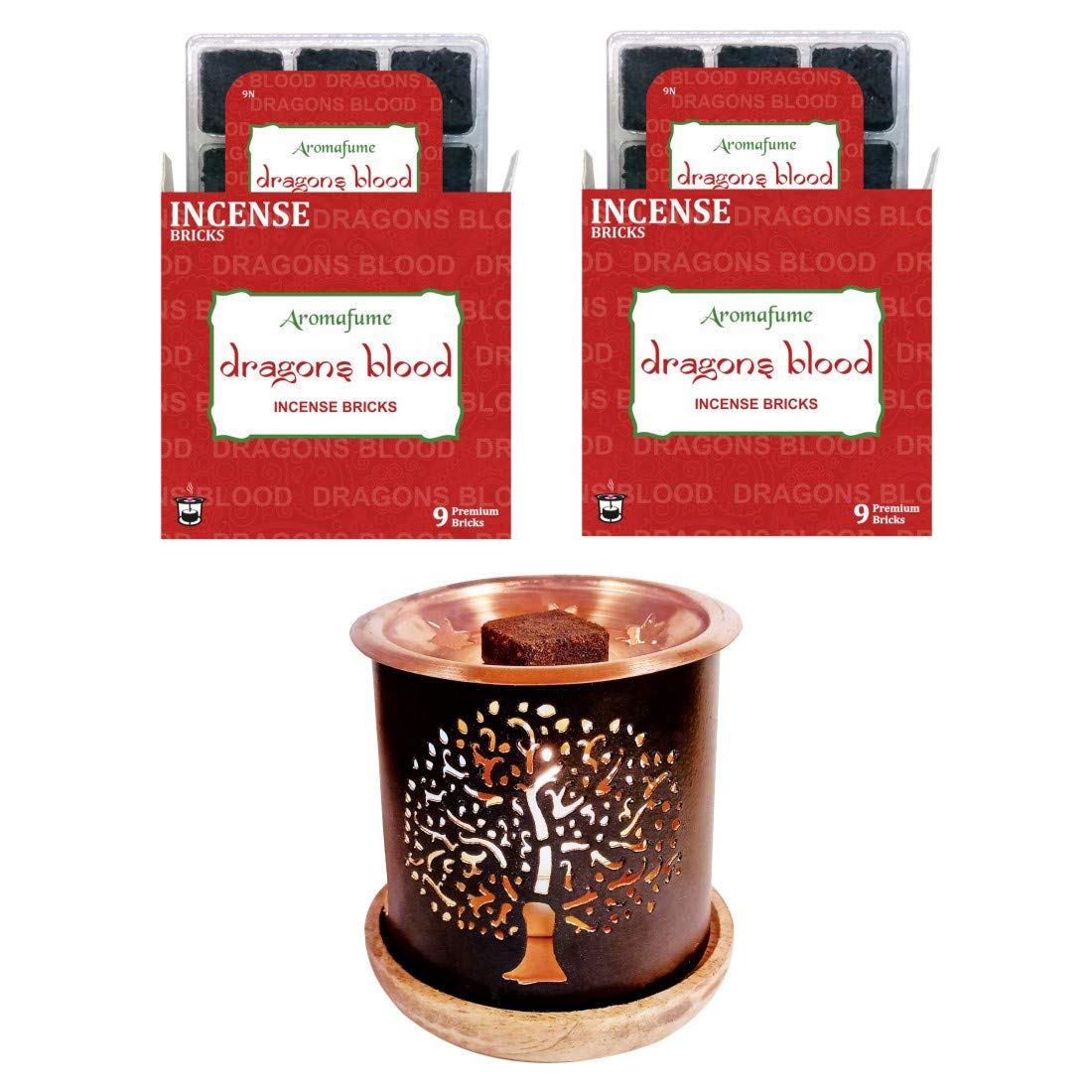 Aromafume Incense Brick Sets (Dragons Blood 2 + Tree)