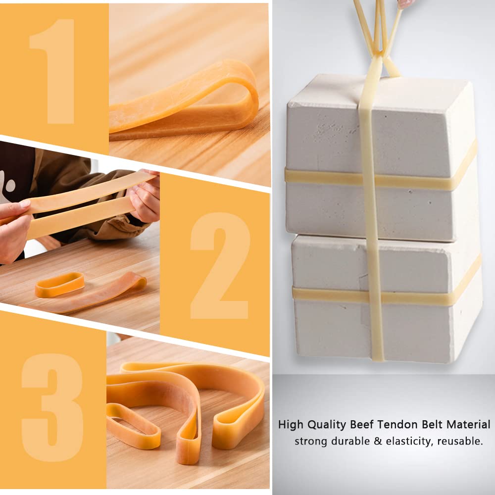 Plaster Mold Rubber Band for Potters Ceramic, Home Crafters - Heavy Duty Fasteners, 10 Pcs (3.9