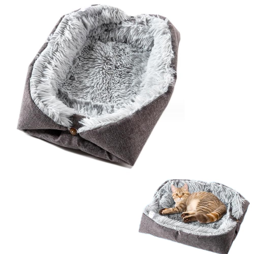 LATRAT 2 in 1 Double Use Cat Bed for Cats and Dogs, Soft and Comfortable Cushion Suitable for Kittens Puppies and Small Animals