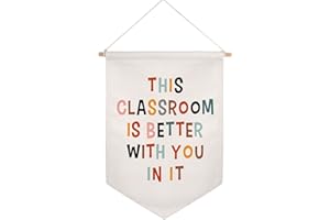 OFLYDESIGNS This Classroom Is Better With You In It Pennant Flag, Classroom Decor Pennants, Welcome Hanging Flag, Classroom Decor, Classroom Sign, Teacher Sign, Classroom Garden Flag, Back To School Decor