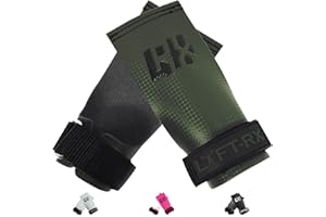 LYFT-RX Carbon Fiber Hand Grips for Weightlifting, Cross Training, Pullup, Muscle Ups - No Hole Fingerless Grip, Gymnastics Fit, Men/Women Lift Gloves, Protects Palms & Enhances Grip