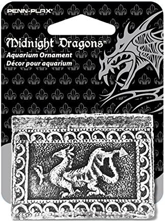 Midnight Dragons Mini Treasure Chest Aquarium Ornament